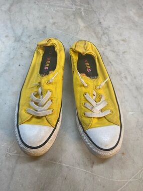 Unisex Converse Yellow Canvas Slip-On Sneakers